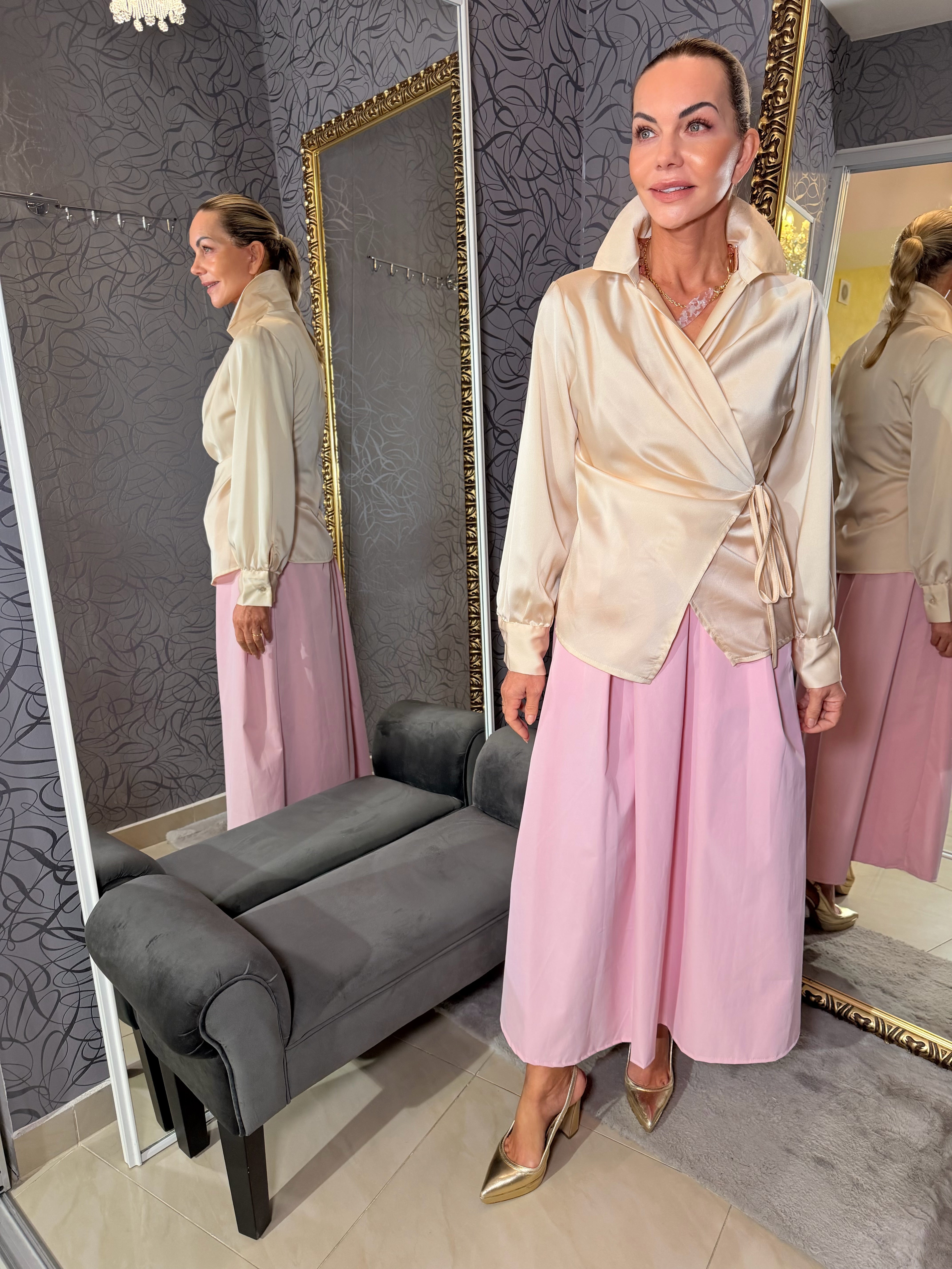 Blúzka zaväzovacia