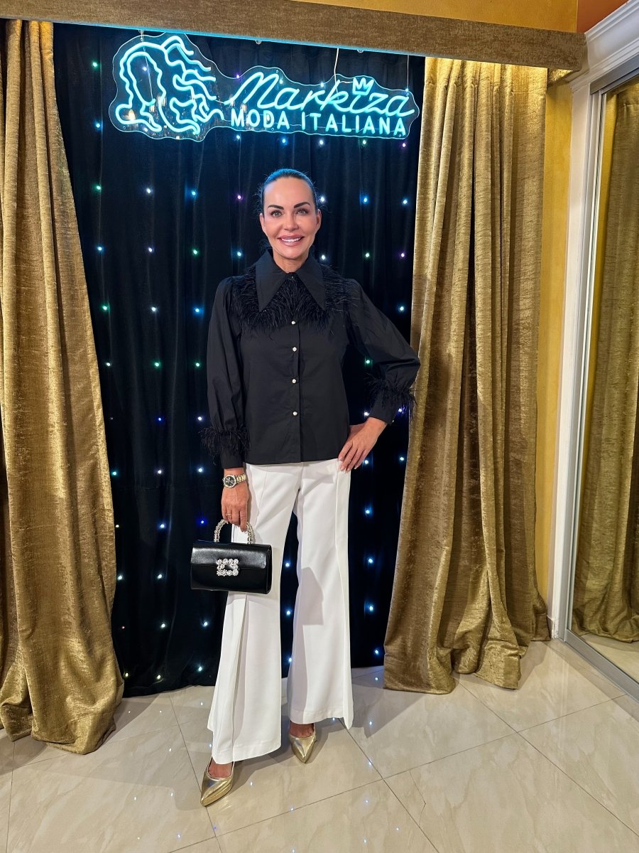 Blúzka s perím - Markiza Moda Italiana