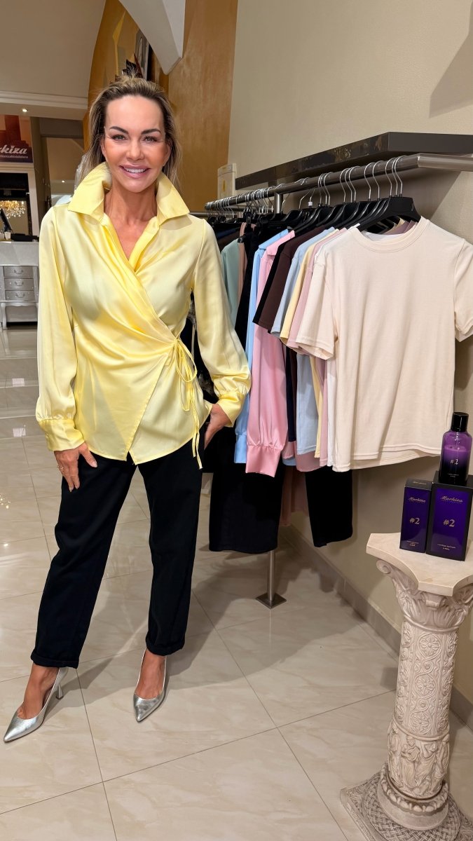 Blúzka zaväzovacia - Markiza Moda Italiana