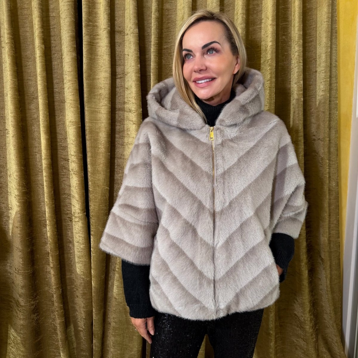 Kožuch Paris s kapuckou - Markiza Moda Italiana