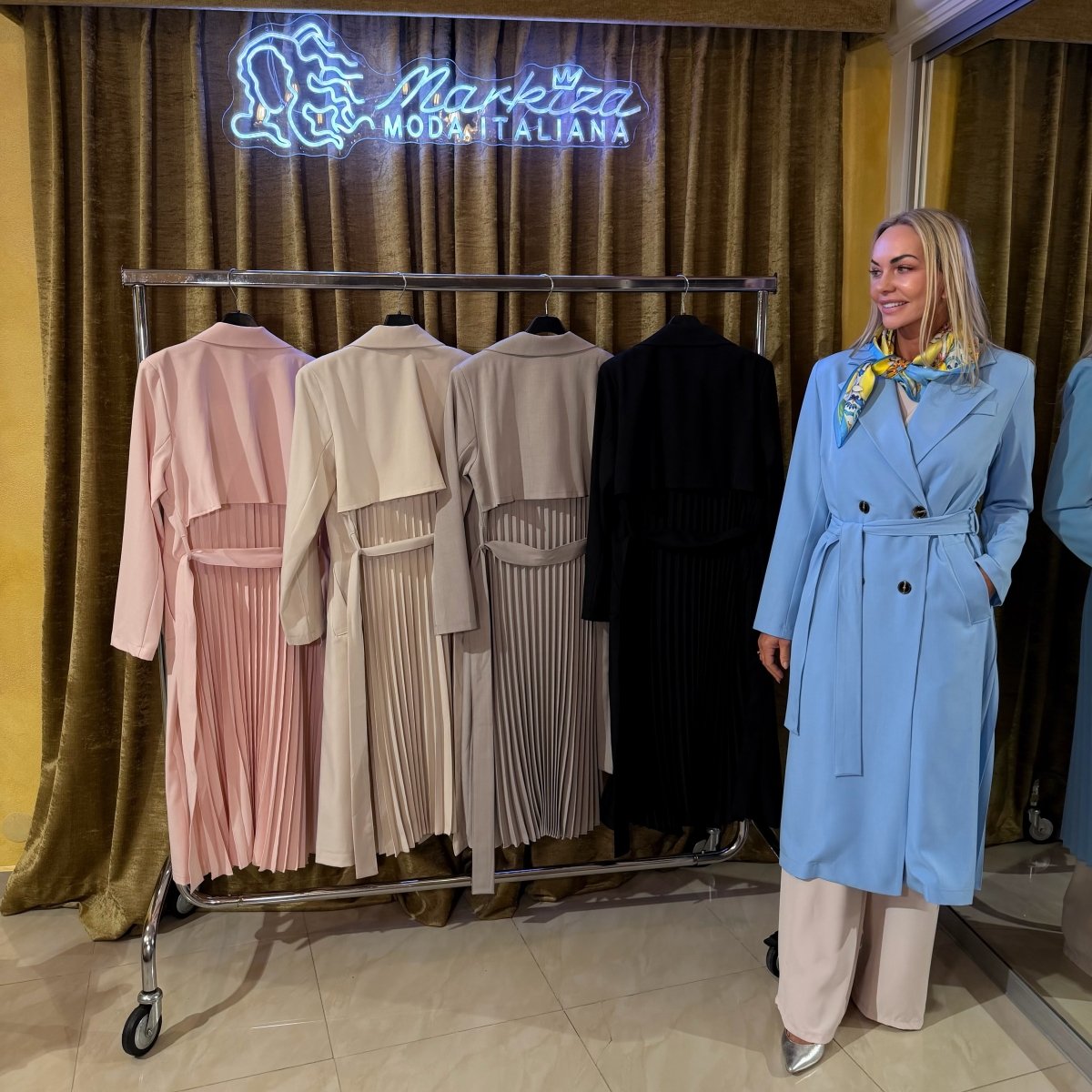 Plášť plisovaný - Markiza Moda Italiana