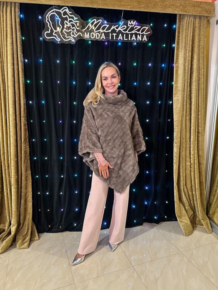 Pončo kožušinové - Markiza Moda Italiana