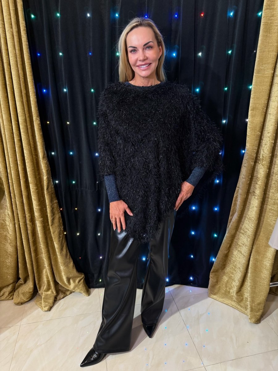 Pončo Nero - Markiza Moda Italiana