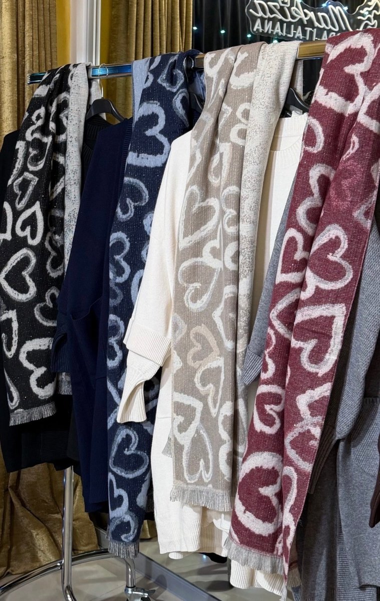 Šál srdiečko - Markiza Moda Italiana