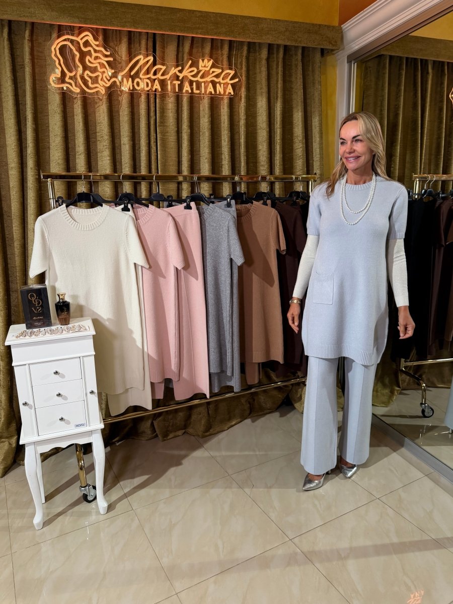 Šaty Elisabeth + náhrdelník perla - Markiza Moda Italiana