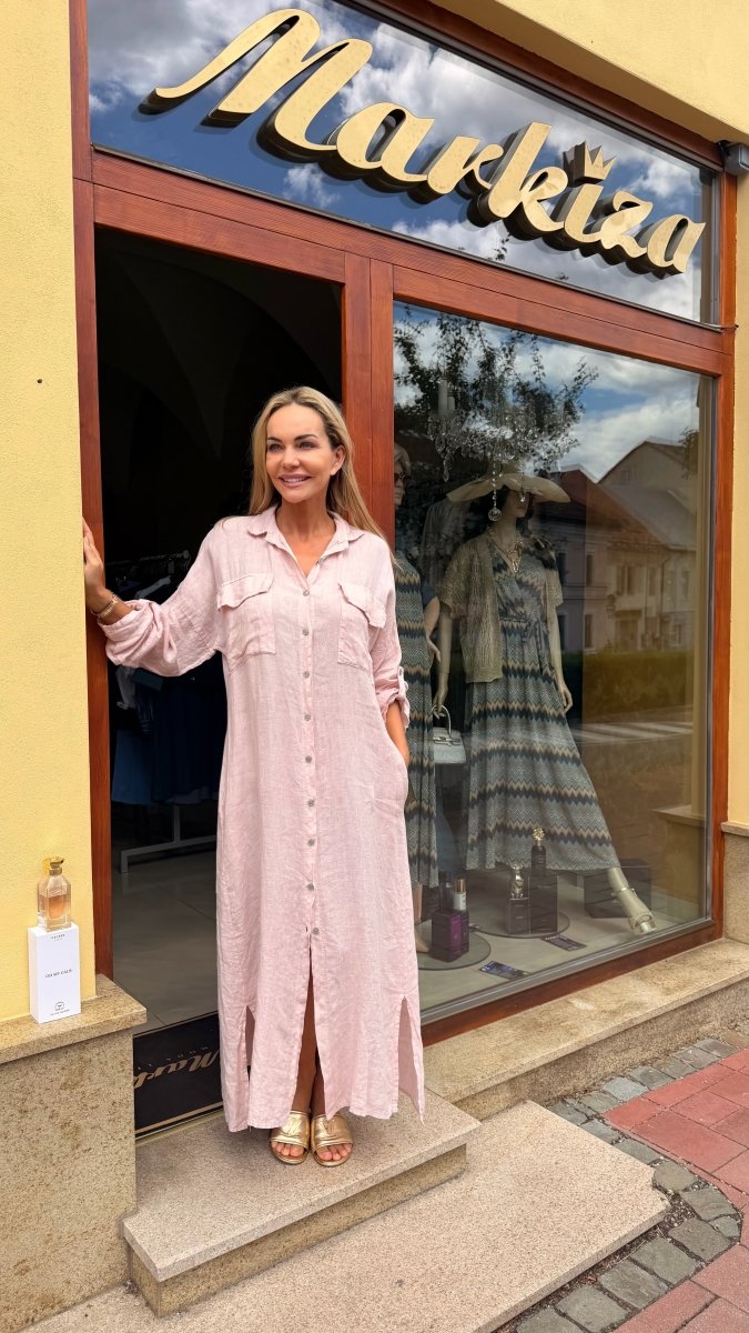 Šaty Purolino dlhé - Markiza Moda Italiana