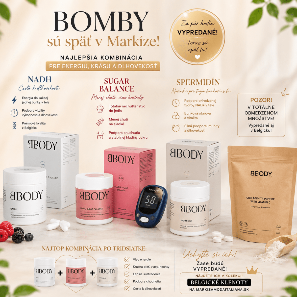 SPERMIDÍN - BBODY - Markiza Moda Italiana
