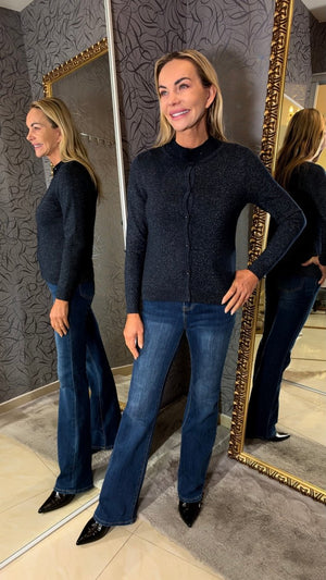 Sveter Lurex na gombičky - Markiza Moda Italiana