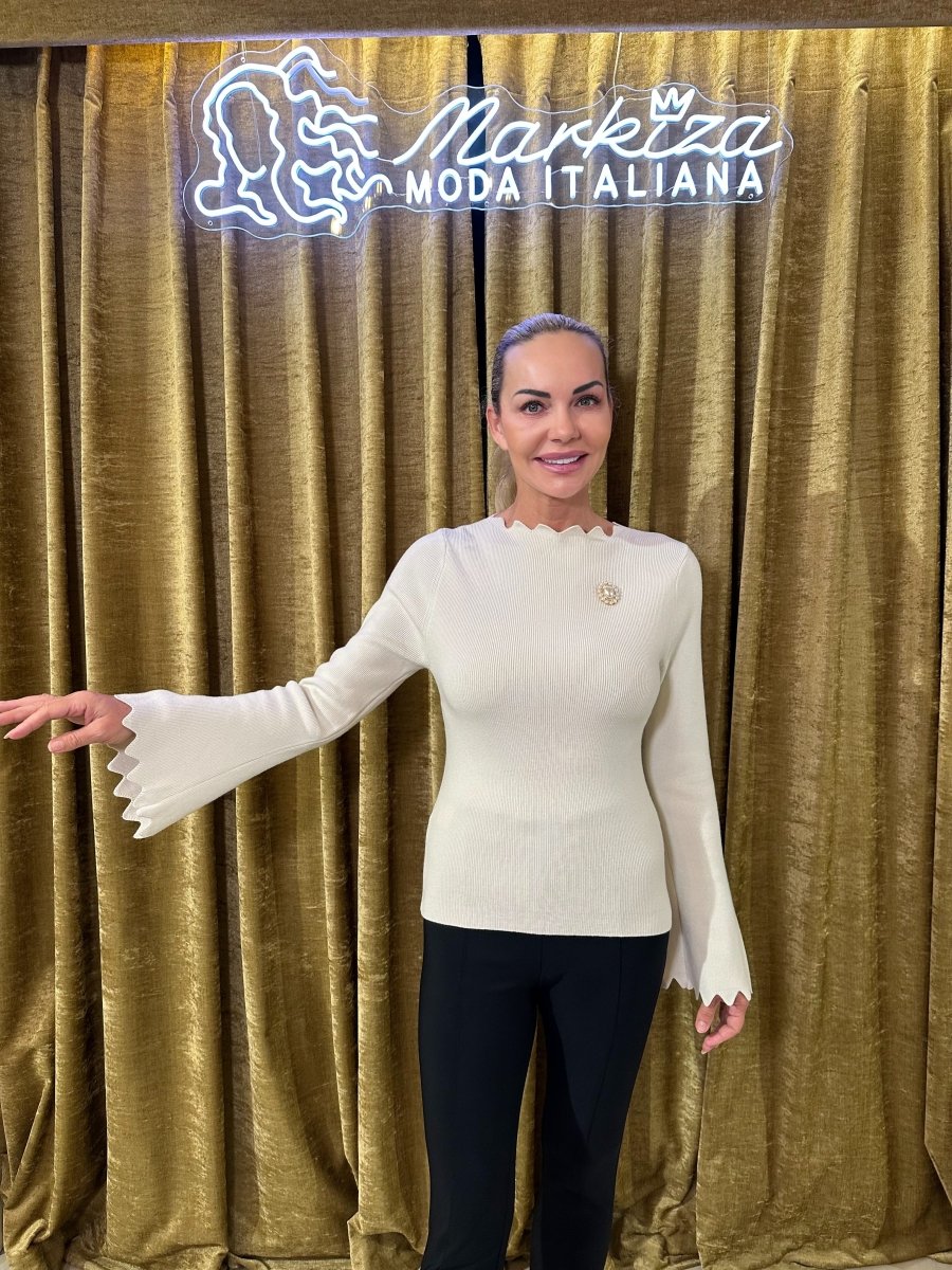 Sveter oblúčik new model - Markiza Moda Italiana