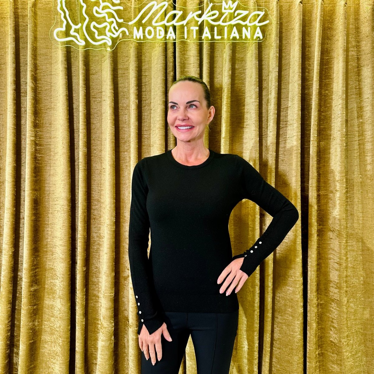 Sveter s gombičkami - Markiza Moda Italiana