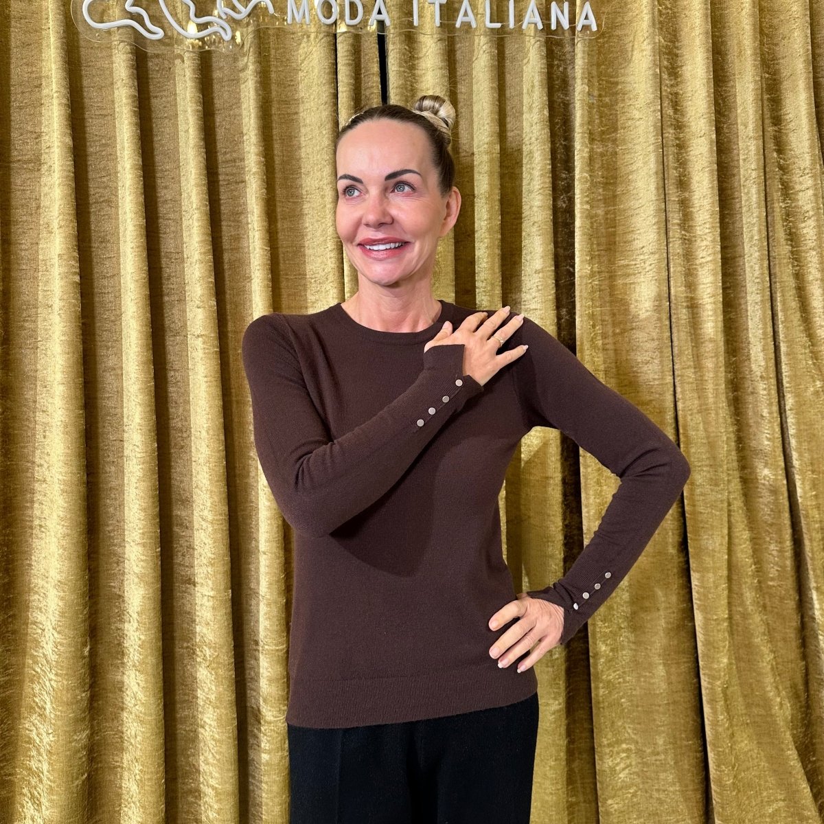 Sveter s gombičkami - Markiza Moda Italiana