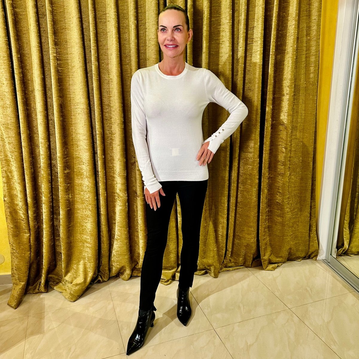 Sveter s gombičkami - Markiza Moda Italiana