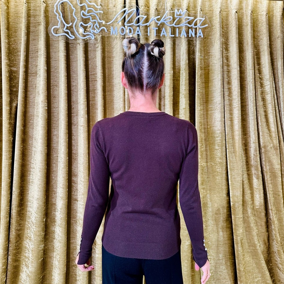 Sveter s gombičkami - Markiza Moda Italiana