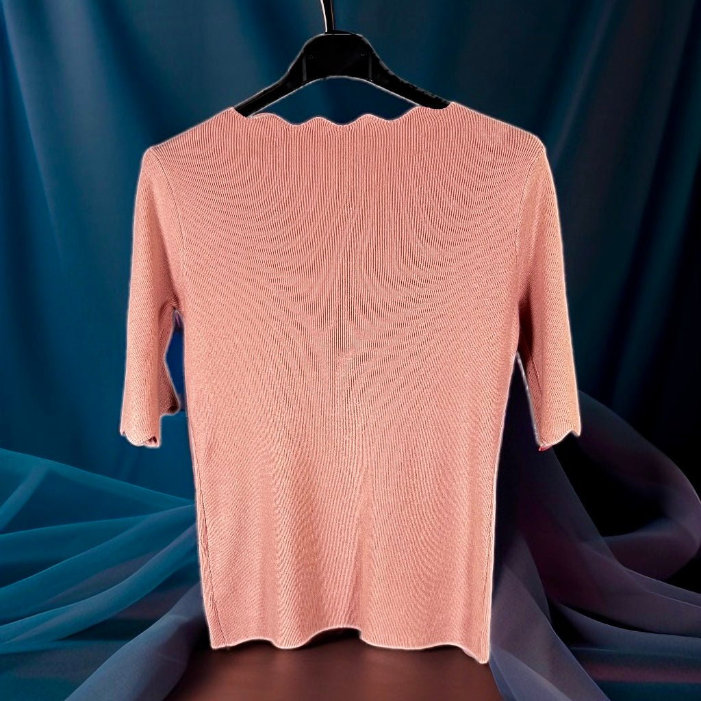 Svetrík oblúčik krátky rukáv - Markiza Moda Italiana