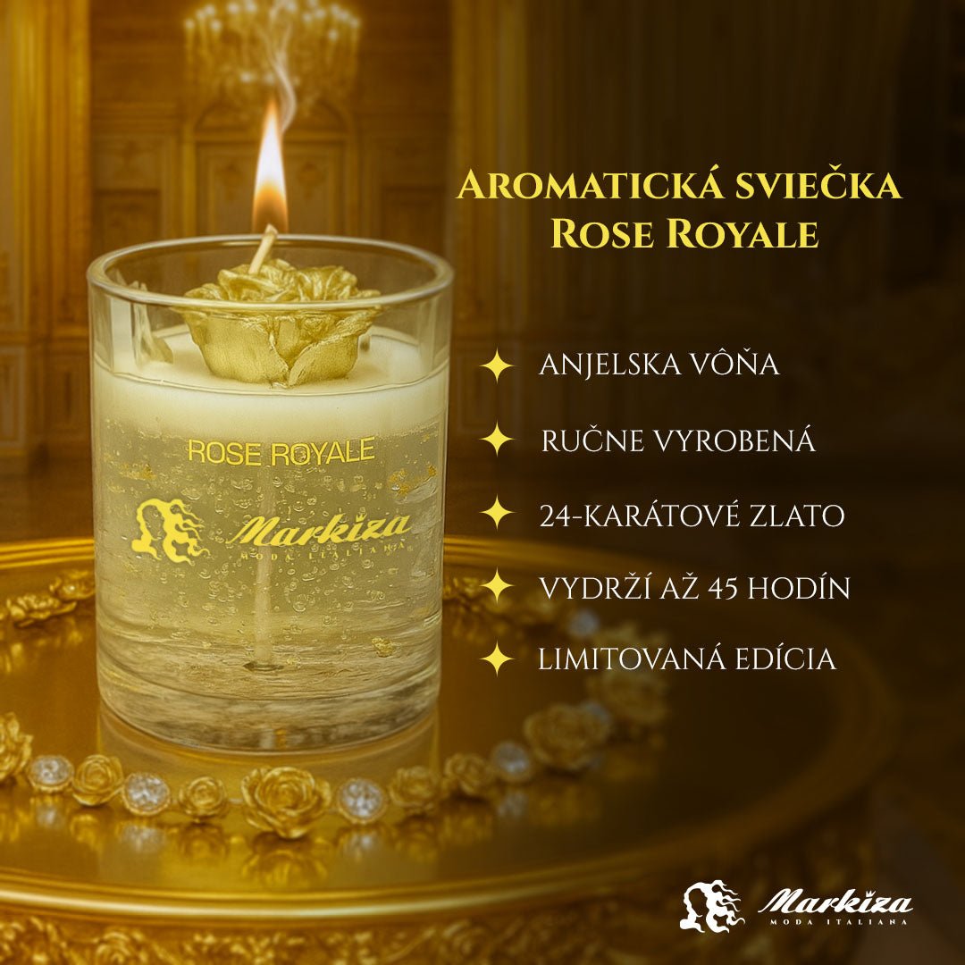 Sviečka Rose Royale - Markiza Moda Italiana