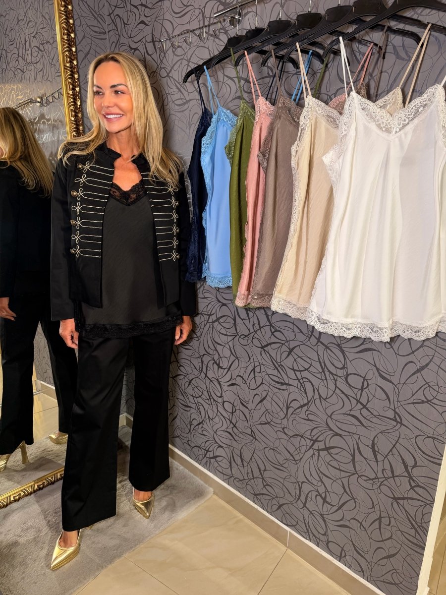 Top s čipkou new model - Markiza Moda Italiana
