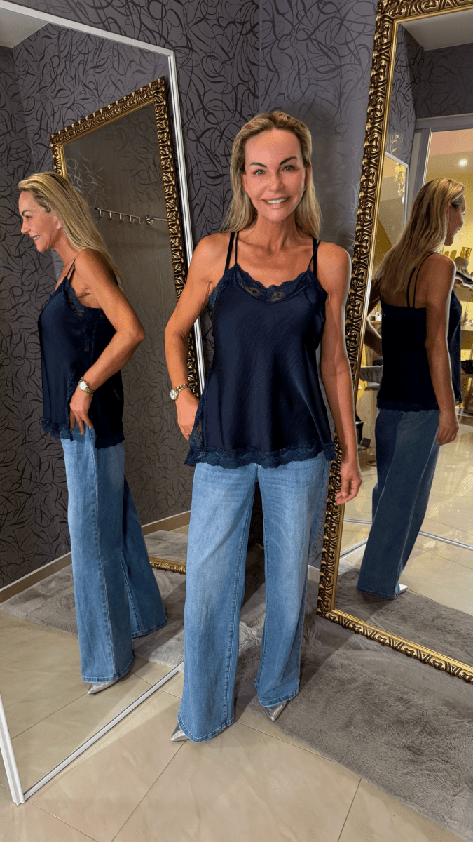 Top s čipkou new model - Markiza Moda Italiana