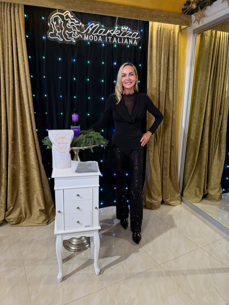 Top s dlhým rukávom Nero - Markiza Moda Italiana