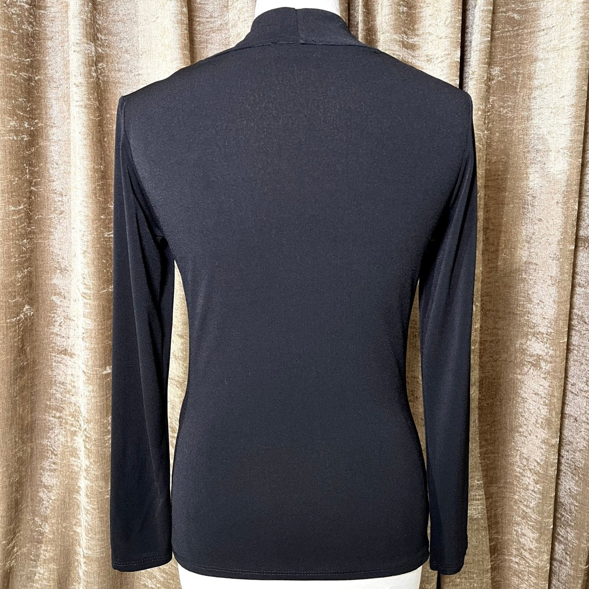 Top s dlhým rukávom Nero - Markiza Moda Italiana