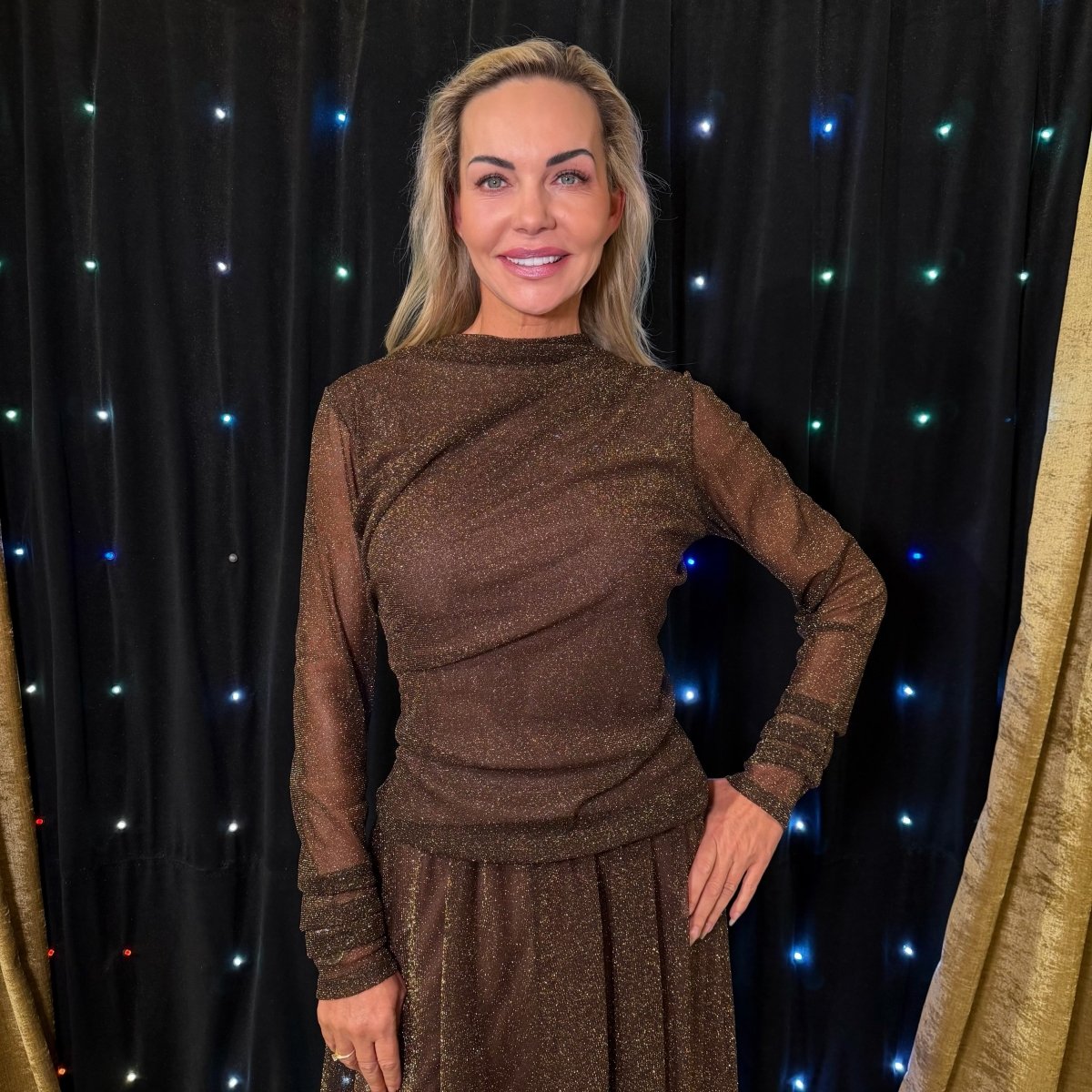 Top s dlhým rukávom Oro - Markiza Moda Italiana