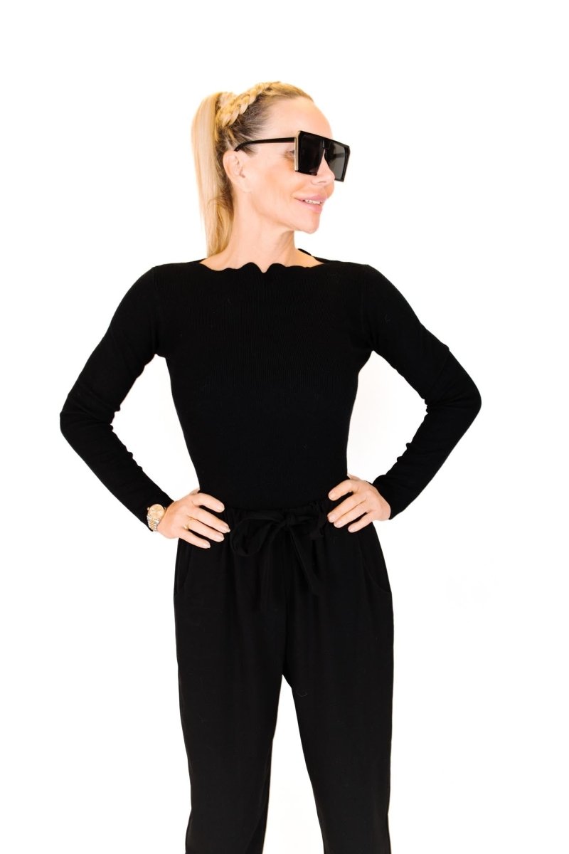 Svetrík oblúčik dlhý rukáv - Markiza Moda Italiana