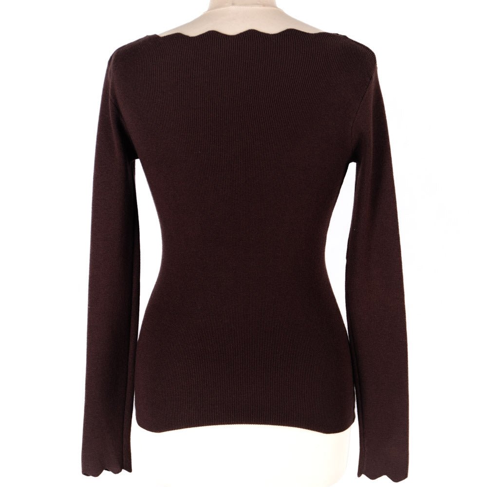 Svetrík oblúčik dlhý rukáv - Markiza Moda Italiana