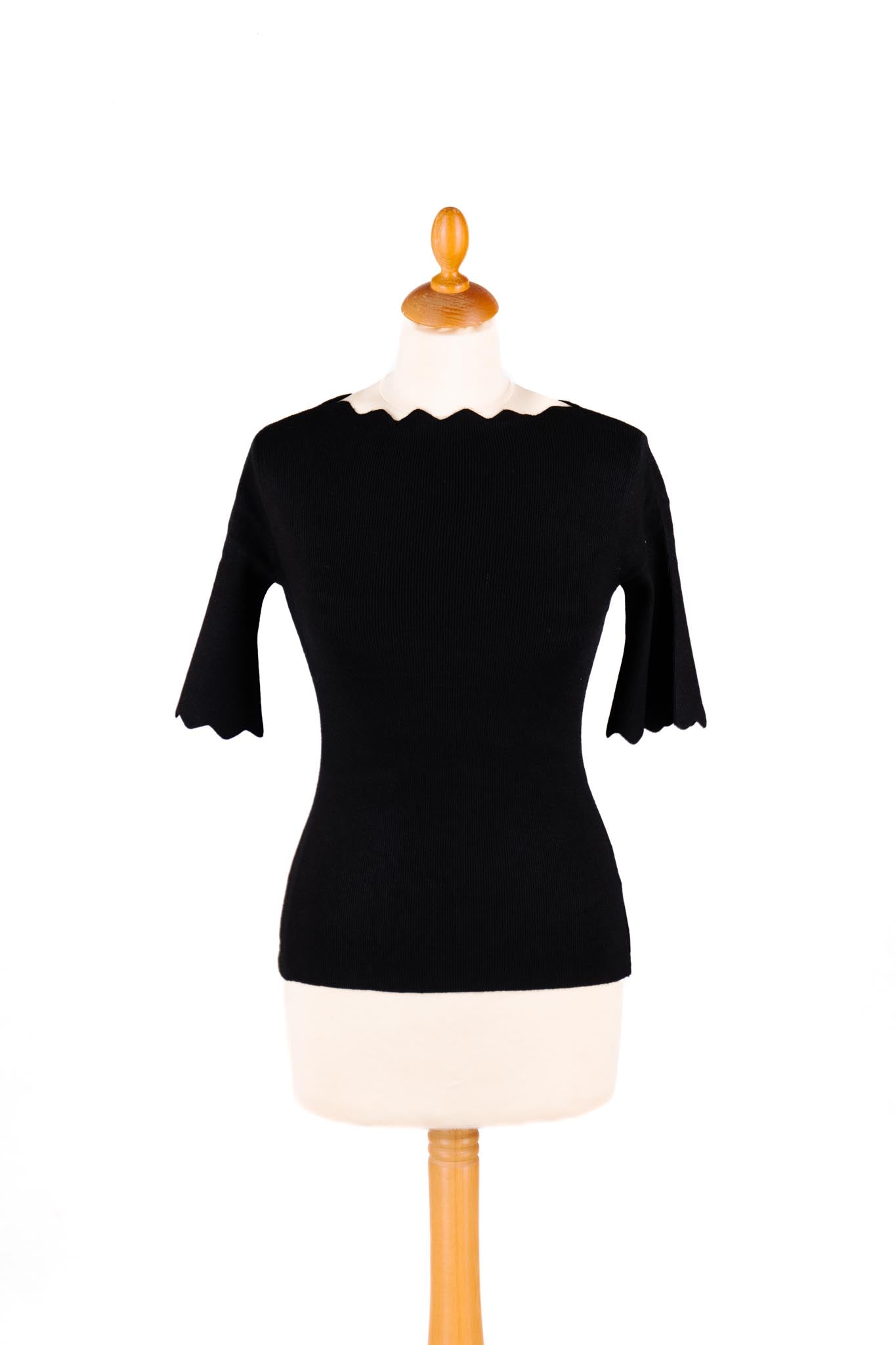 Svetrík oblúčik krátky rukáv - Markiza Moda Italiana