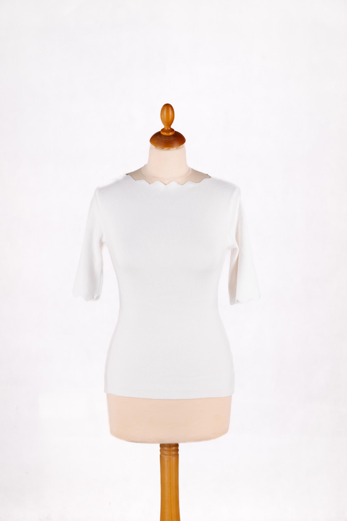 Svetrík oblúčik krátky rukáv - Markiza Moda Italiana