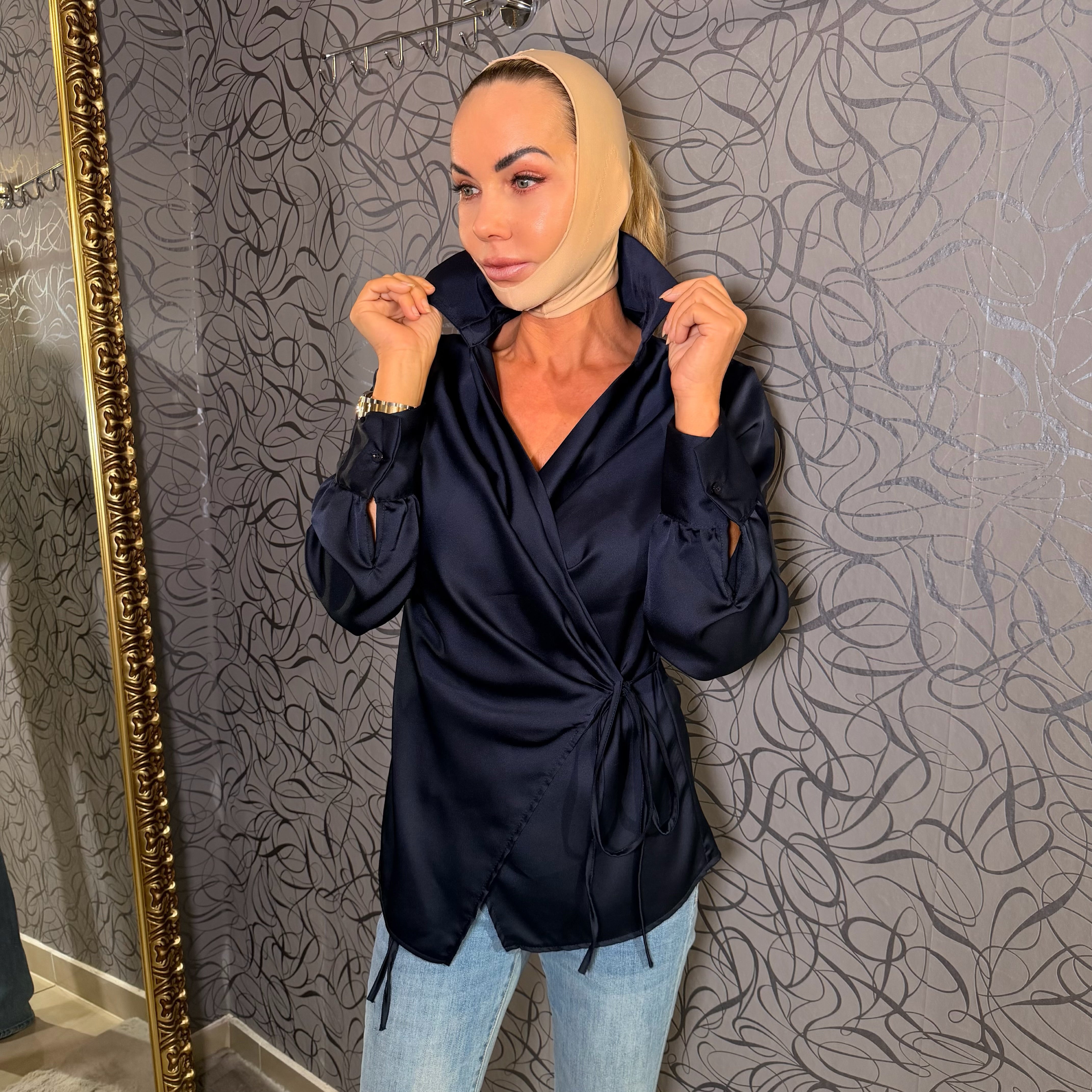 Blúzka zaväzovacia