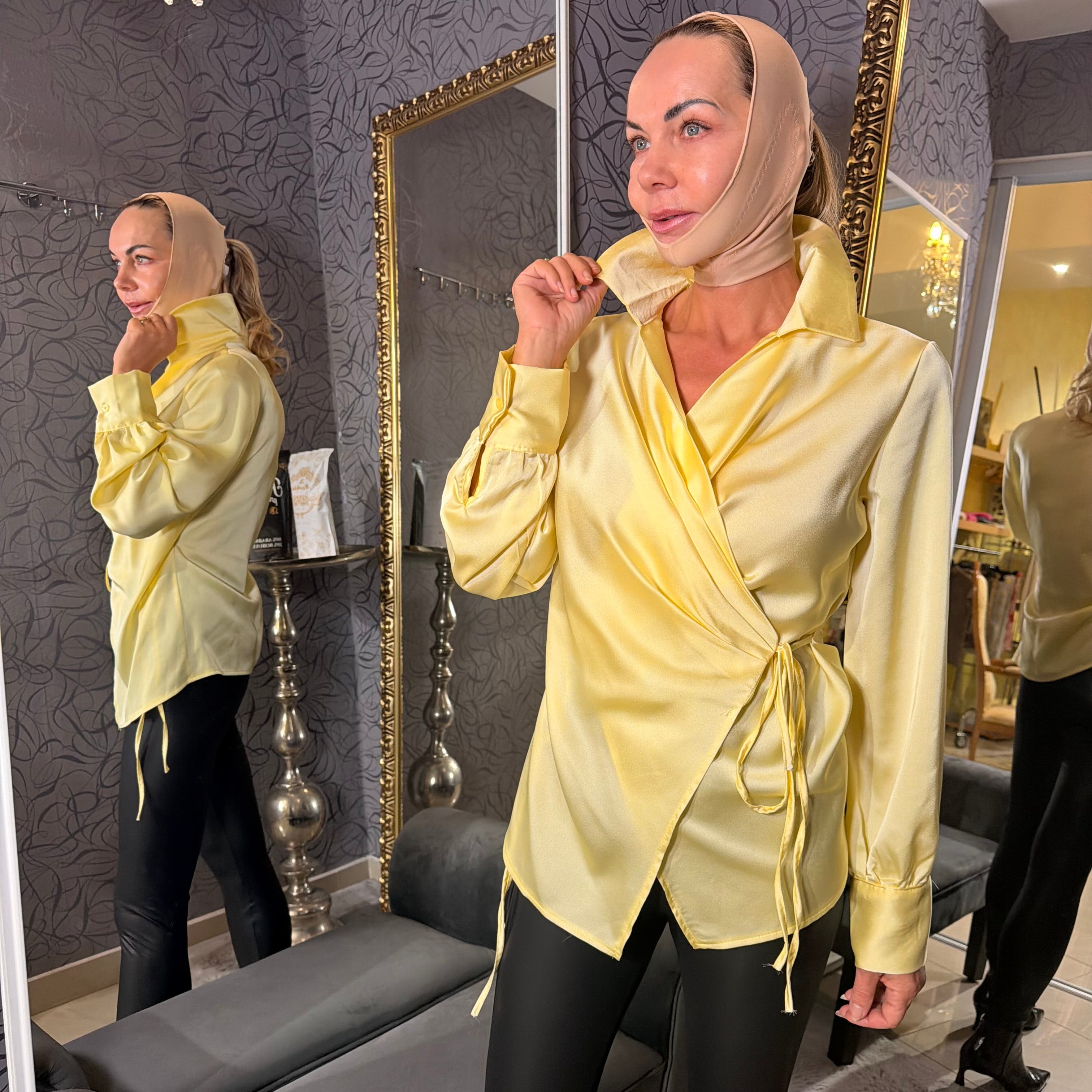 Blúzka zaväzovacia