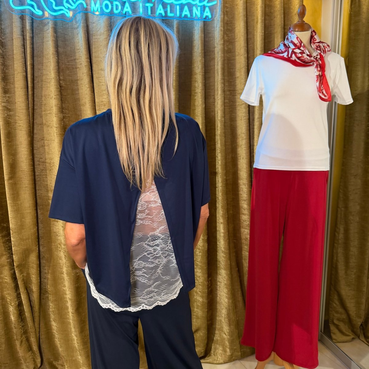Blúzka s čipkou - Markiza Moda Italiana