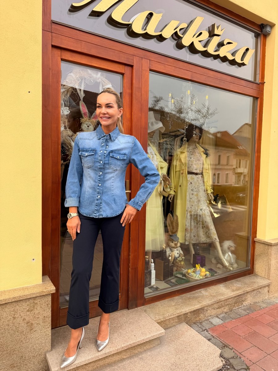 Košeľa riflová - Markiza Moda Italiana