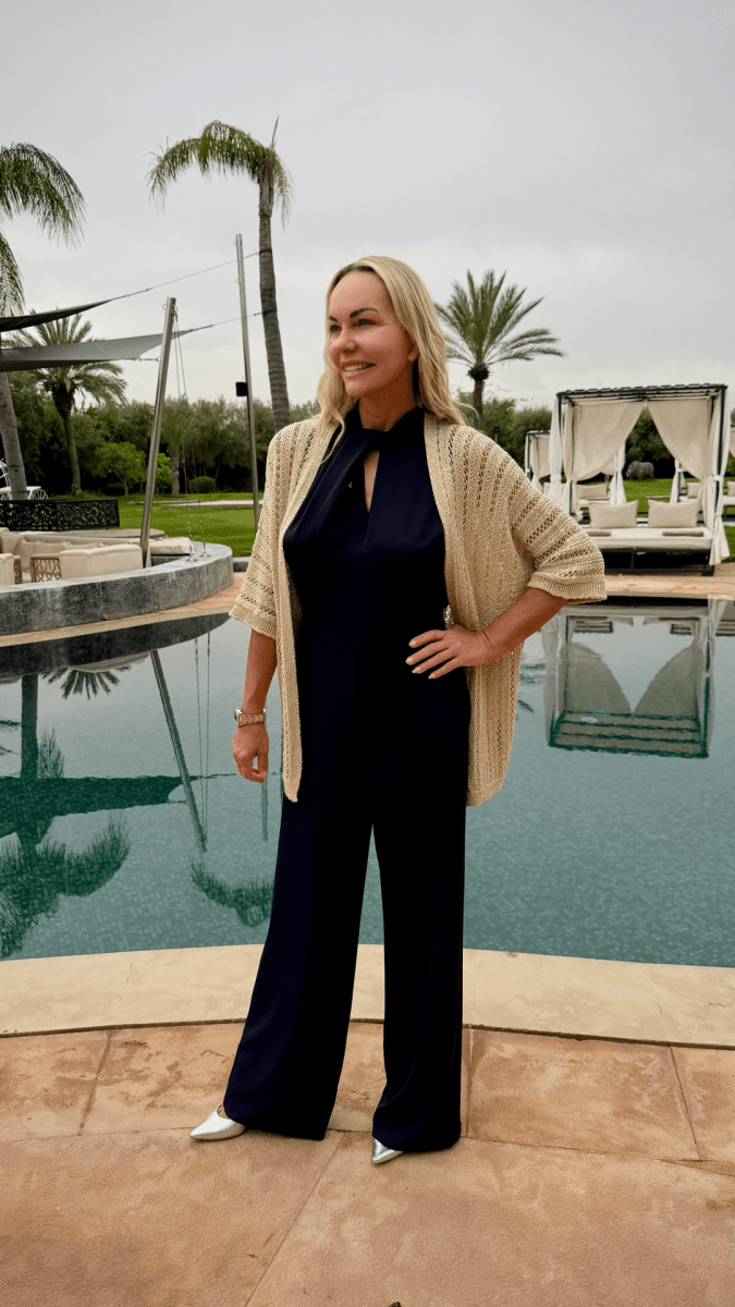 Overal Kiara + kardigan Oro - Markiza Moda Italiana