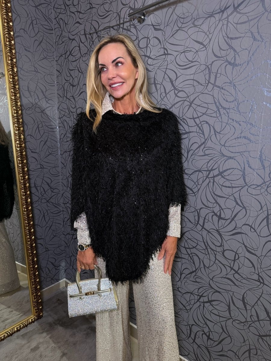 Pončo Nero - Markiza Moda Italiana