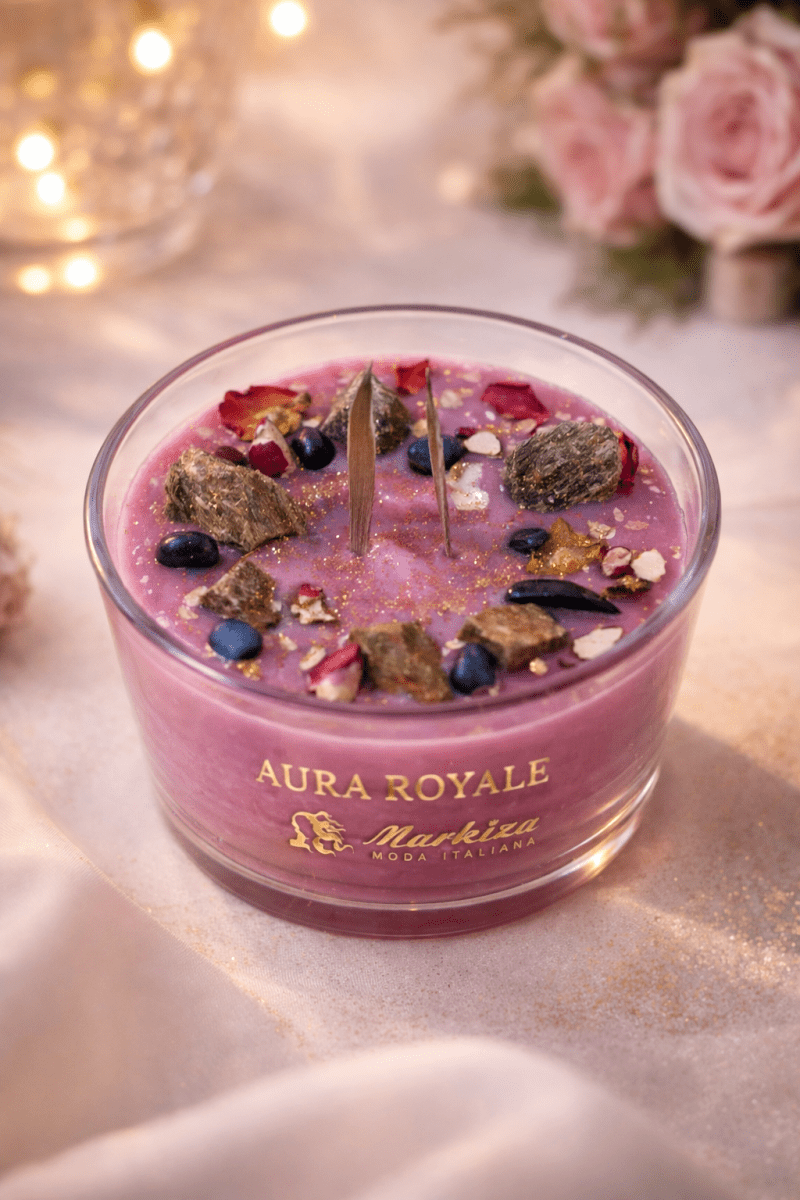 Predpredaj: Sviečka Aura Royale - Markiza Moda Italiana