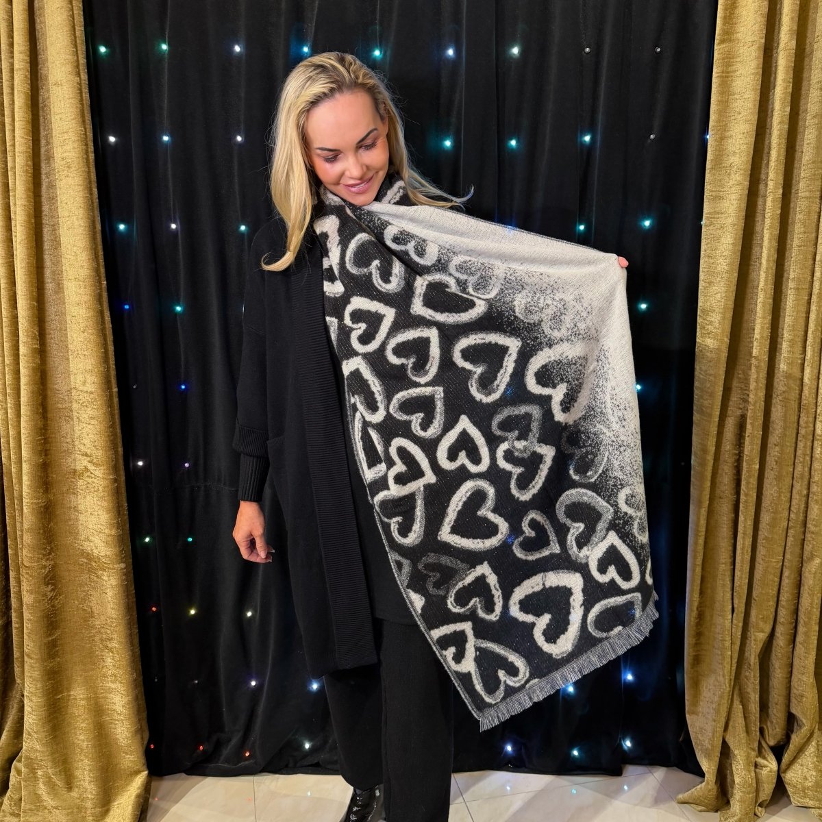 Šál srdiečko - Markiza Moda Italiana