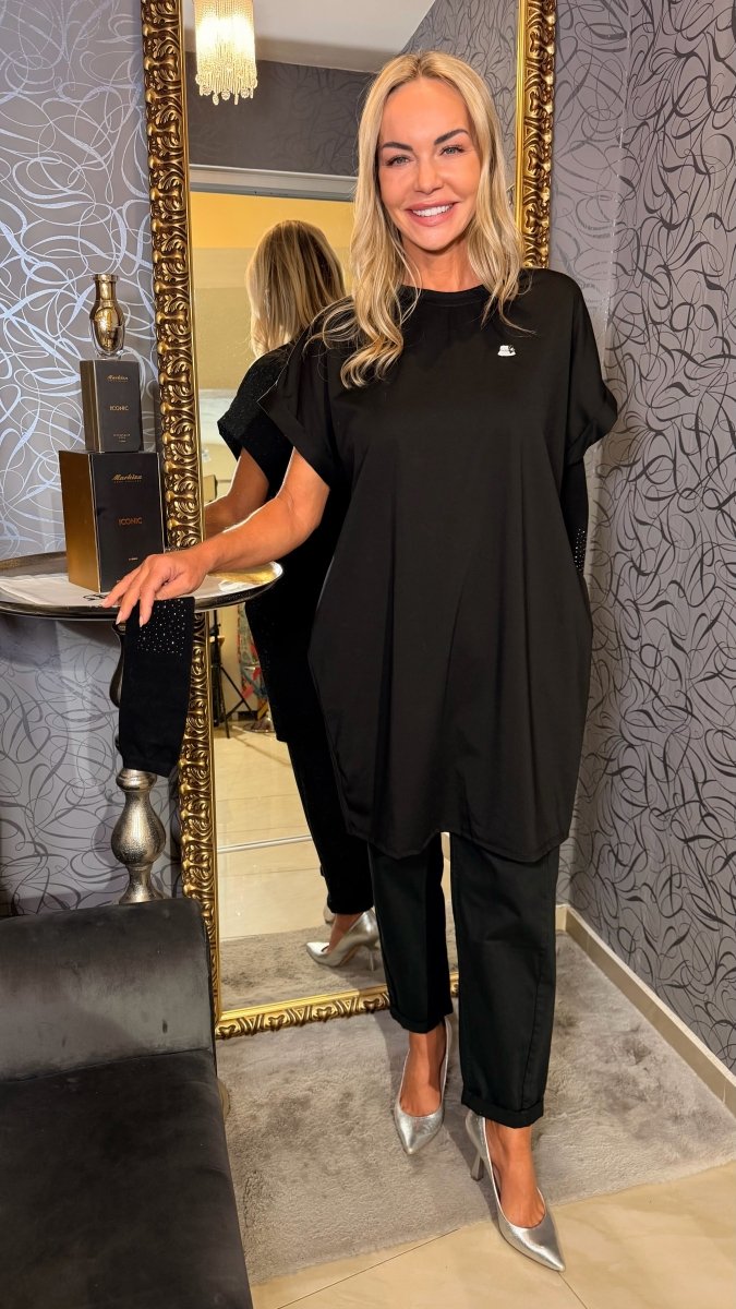 Šaty Soft + rukávniky a brošňa - Markiza Moda Italiana