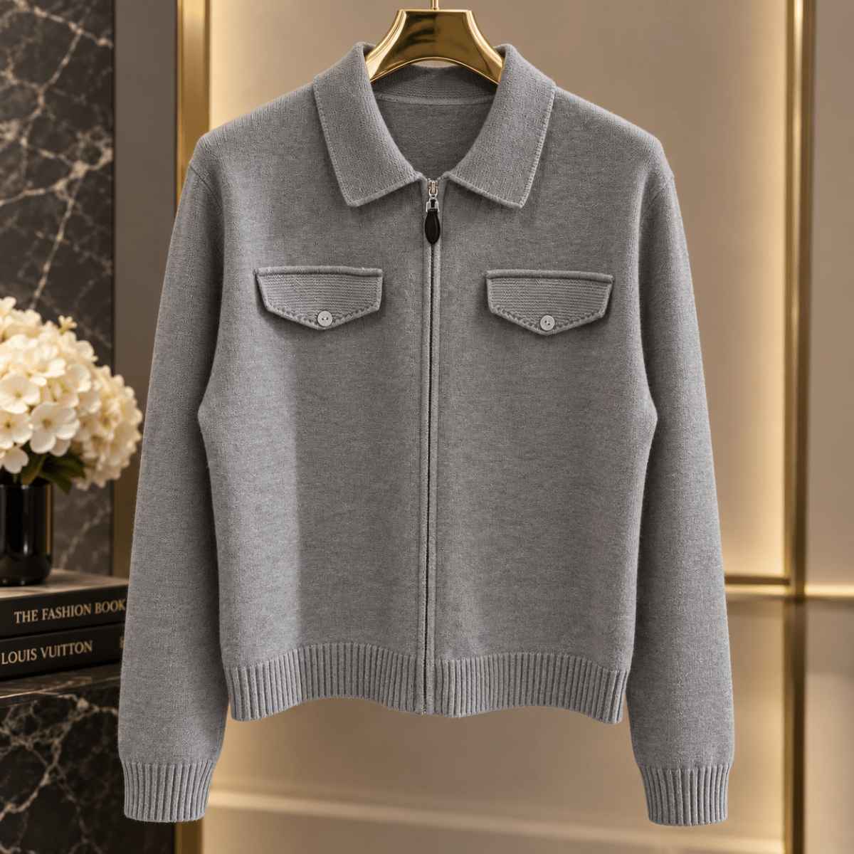 Sveter na zips - Markiza Moda Italiana