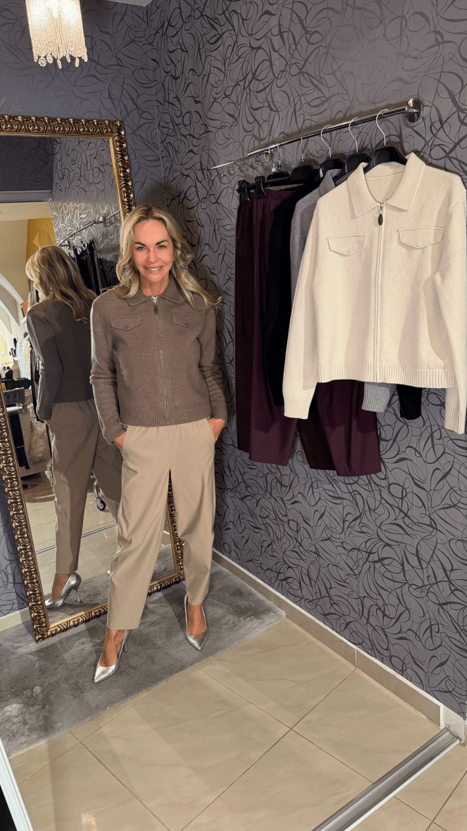 Sveter na zips - Markiza Moda Italiana