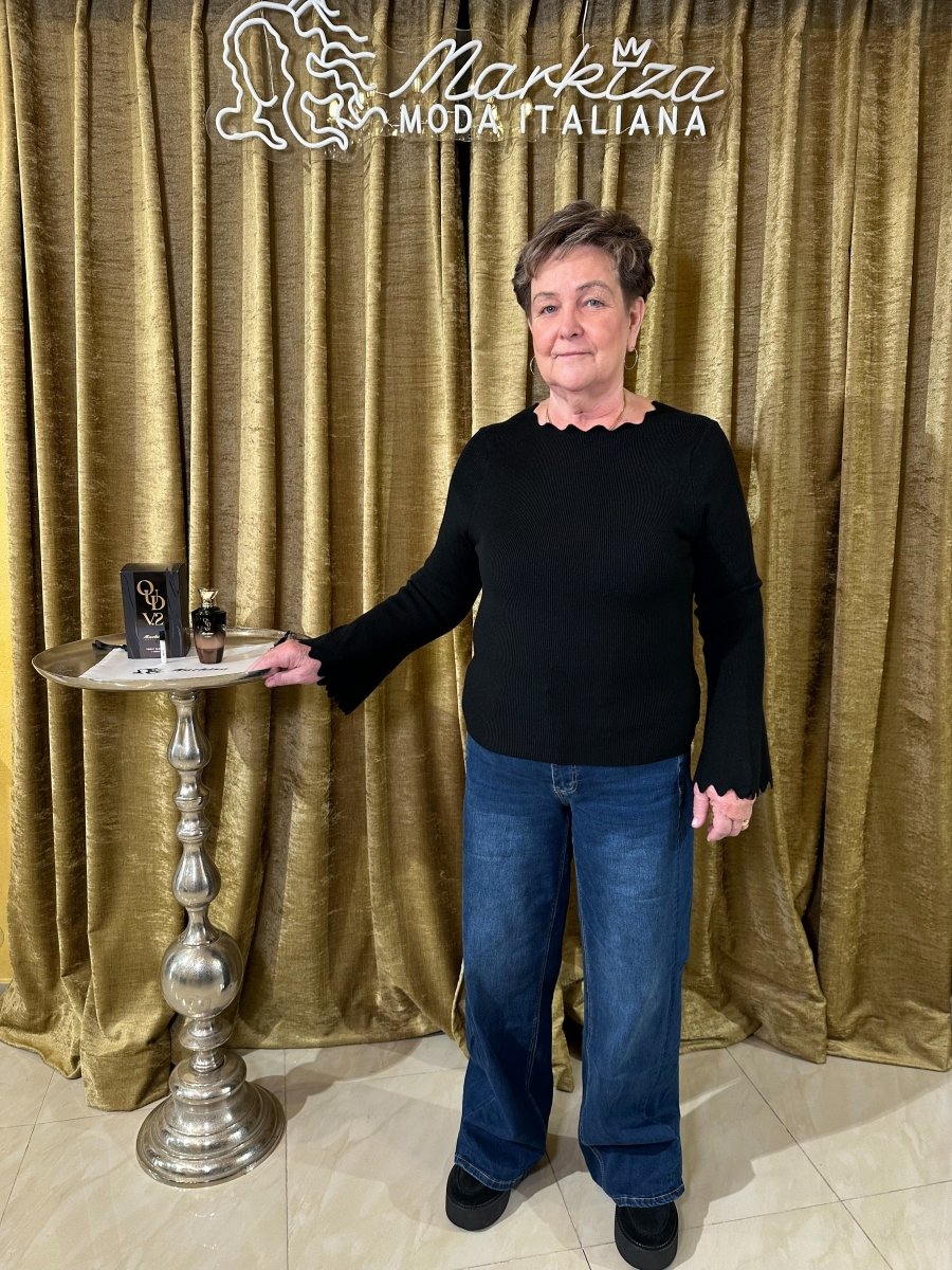 Sveter oblúčik new model - Markiza Moda Italiana