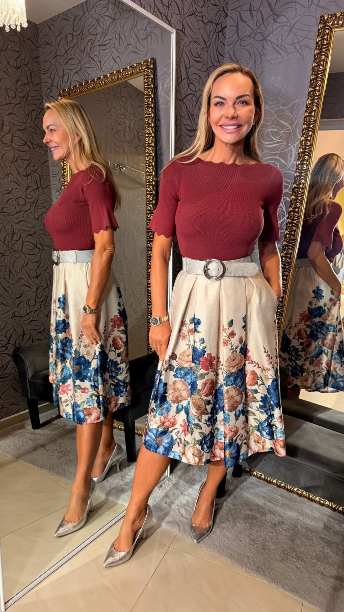 Svetrík oblúčik krátky rukáv - Markiza Moda Italiana