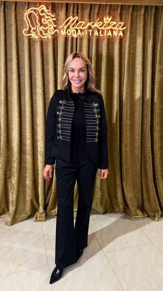 Svetrík oblúčik krátky rukáv - Markiza Moda Italiana