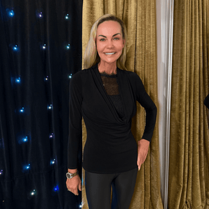 Top s dlhým rukávom Nero - Markiza Moda Italiana