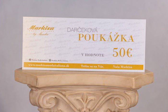 Darčeková Poukážka - Markiza Moda Italiana