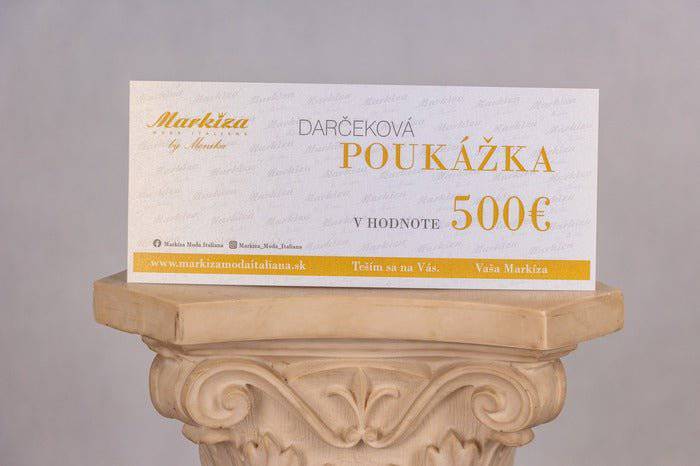 Darčeková Poukážka - Markiza Moda Italiana