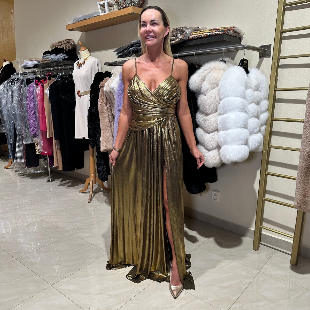 Šaty Gold - Markiza Moda Italiana