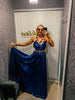Spoločenské modré šaty - Markiza Moda Italiana