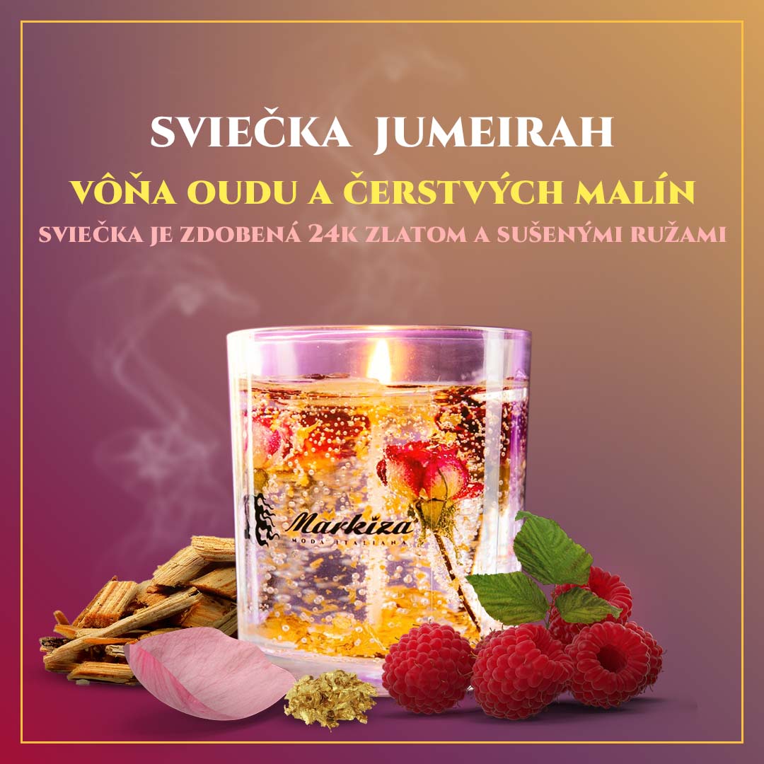 Sviečka Jumeirah - Markiza Moda Italiana